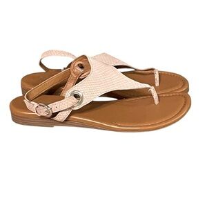 Franco Sarto Goldy Tan Leather Sandals